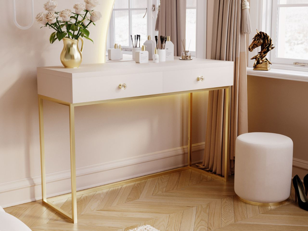 Kaptafel met Lades Belleza Beige glans
