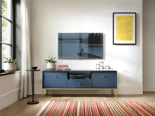 TV-Meubel met Deuren en Lade Amor Marineblauw