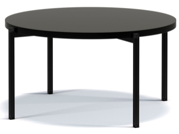 Ronde Salontafel Sevilla 84 cm Zwart glans