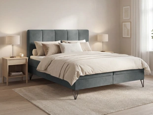 Boxspring met Opbergruimte 160x200 Vendi grau