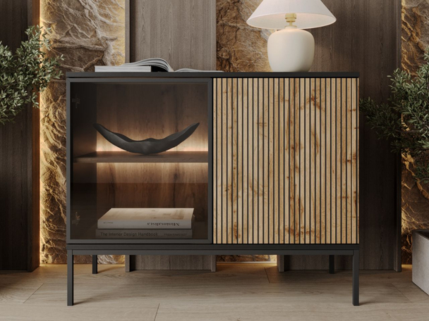 Dressoir met Deuren 104 cm Deo Wotan Eik