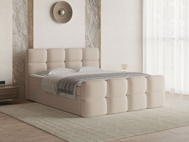 Boxspring met Opbergruimte 160x200 Rivon Beige