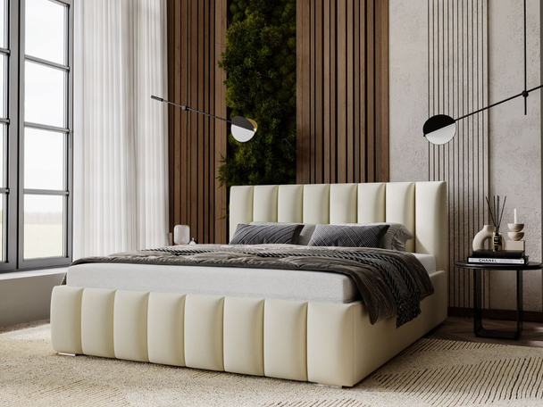 Bed met Opbergruimte en lattenbodem 140x200 Neos Beige