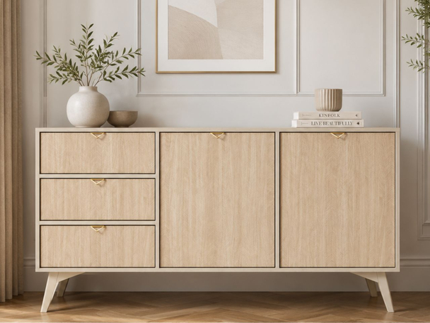 Dressoir met Deuren en Lades Modena Beige
