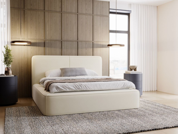 Bed met Opbergruimte en lattenbodem 140x200 Amaro Beige