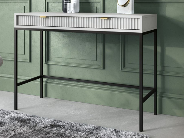Kaptafel met lades Amber Grijs
