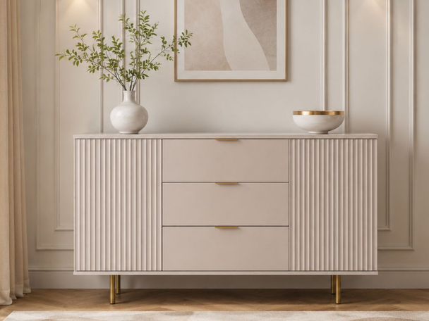 Dressoir met Deuren en Lades Ankara Beige