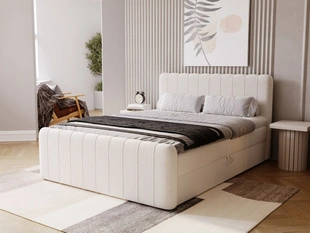 Boxspring met Opbergruimte 160x200 Osteno Crème