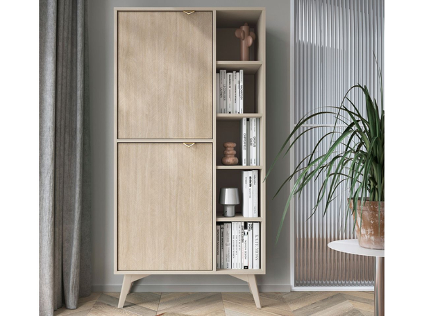 Vakkenkast met deuren Modena Beige