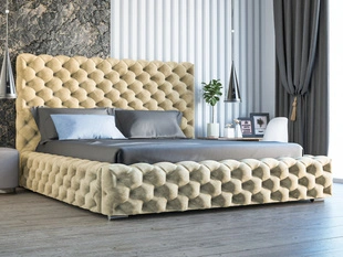 Bed met Opbergruimte en lattenbodem 140x200 Heaven Beige