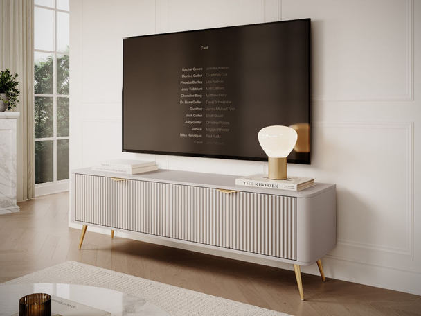 TV-Meubel met Deuren 163 cm Latina Beige