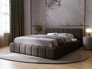 Bed met Opbergruimte en lattenbodem 120x200 Orio Zwart