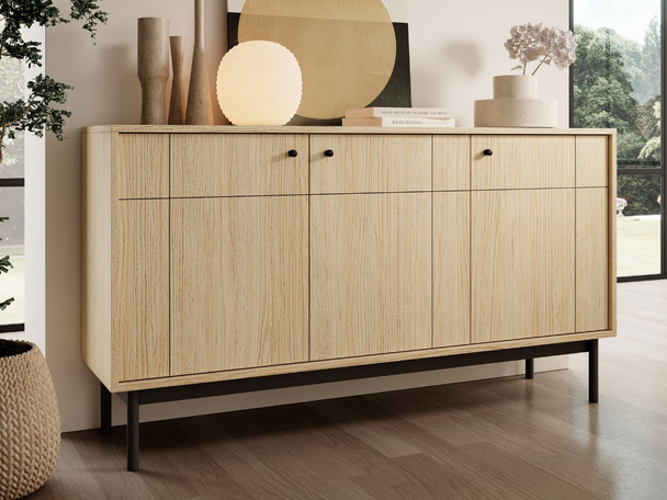 Dressoir met deuren 154 cm Julio Linea Eik