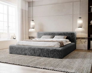 Tweepersoonsbed met Opbergruimte en lattenbodem 180x200 Enjoy Grijs