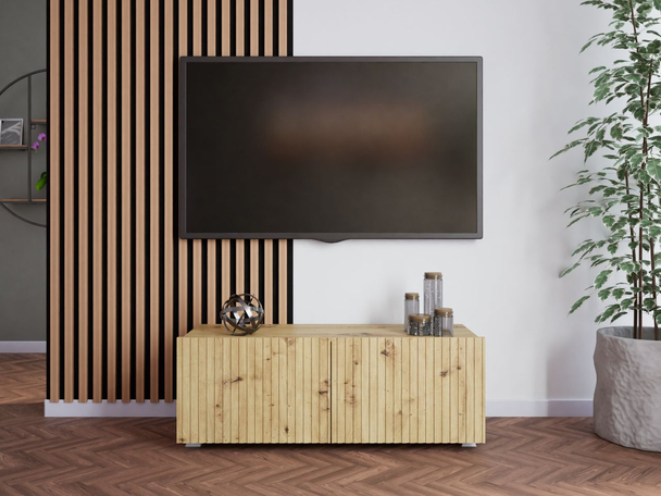 TV-Meubel met Deuren Kioto Artisan Eik