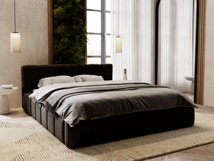 Bed met Opbergruimte en lattenbodem 120x200 cm Split Zwart