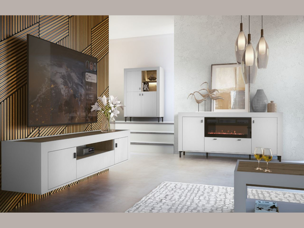 Meubelset voor woonkamer Messina Wit