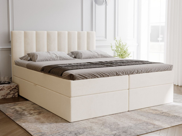 Boxspring met Opbergruimte 140x200 Mocca Beige