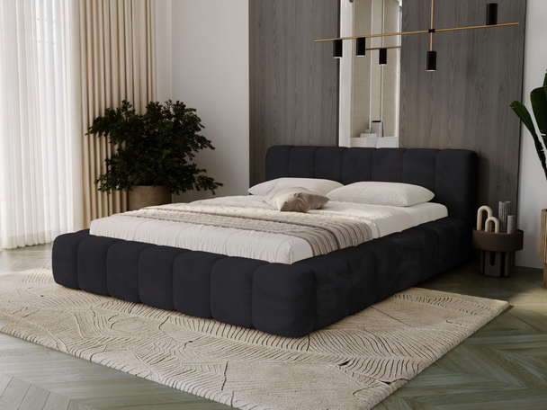 Bed met Opbergruimte en lattenbodem 180x200 Ibiza Zwart