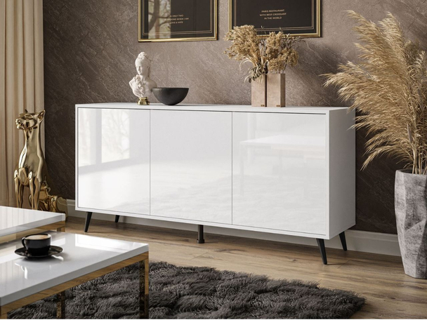 Dressoir met deuren Vivance Wit glans