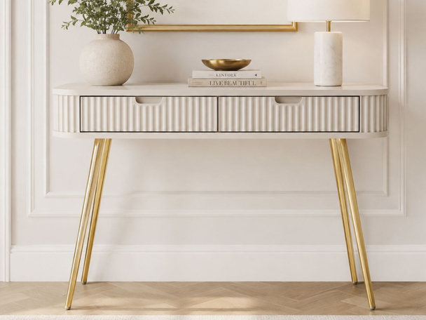 Kaptafel met lades Viva Beige
