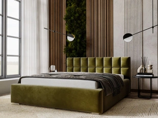 Bed met Opbergruimte en lattenbodem 120x200 Hugo Groen