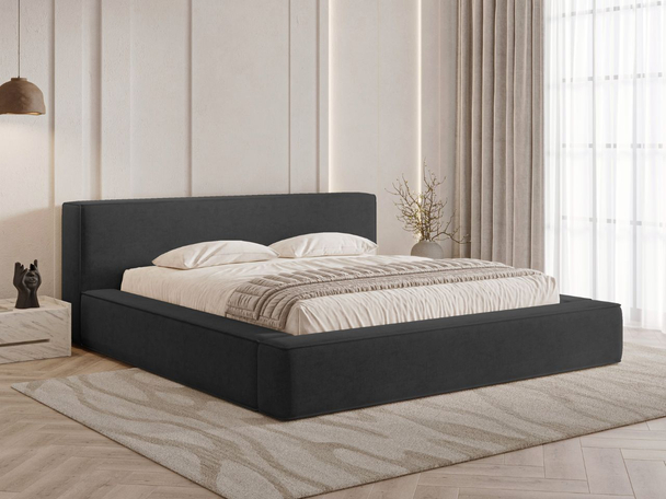 Bed met Opbergruimte en lattenbodem 120x200 Mali Zwart