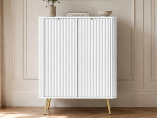 Hoge kast met deuren Viva Wit