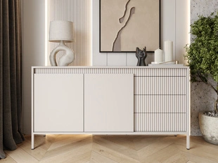 Dressoir met Deuren en Lades 153 cm Sorano Beige