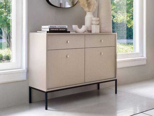 Dressoir met deuren en lades 104 cm Amor Beige
