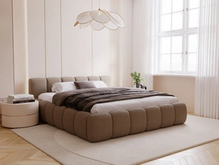 Bed met Opbergruimte en lattenbodem 180x200 Cloud Low  Bruin