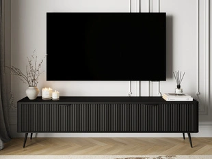 TV-Meubel met Deuren 200 cm Latina Zwart