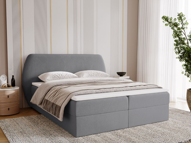 Boxspring met Opbergruimte 180x200 Bogota Donkergrijs