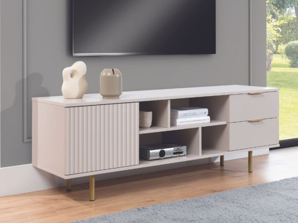 TV-Meubel met Deuren en Lades Ankara Beige