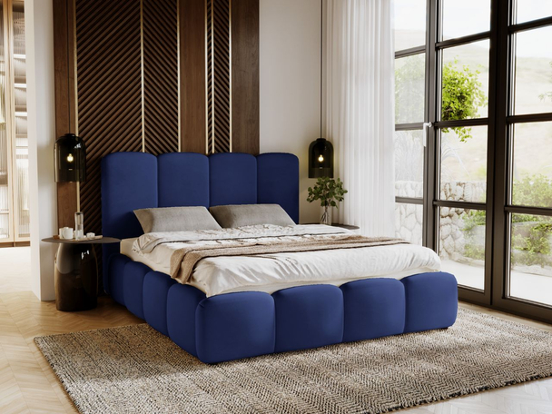 Bed met Opbergruimte en lattenbodem 160x200 cm Galli Blauw