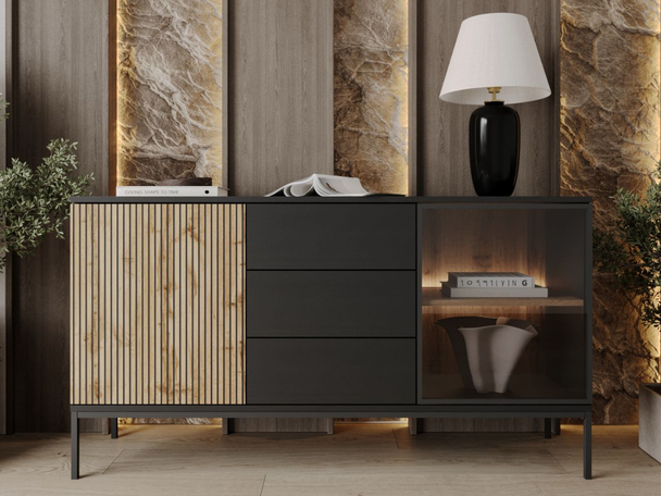 Dressoir met Deuren en Lades Deo Wotan Eik
