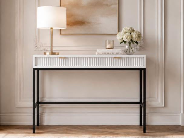 Kaptafel met lades Amber Wit