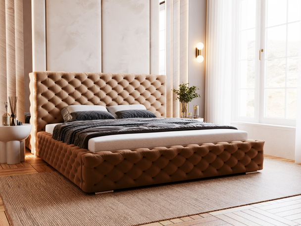 Bed met Opbergruimte en lattenbodem 200x200 Astra