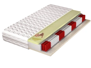 Pocketveringmatras multipocket met traagschuim en latex Vilo 80x200
