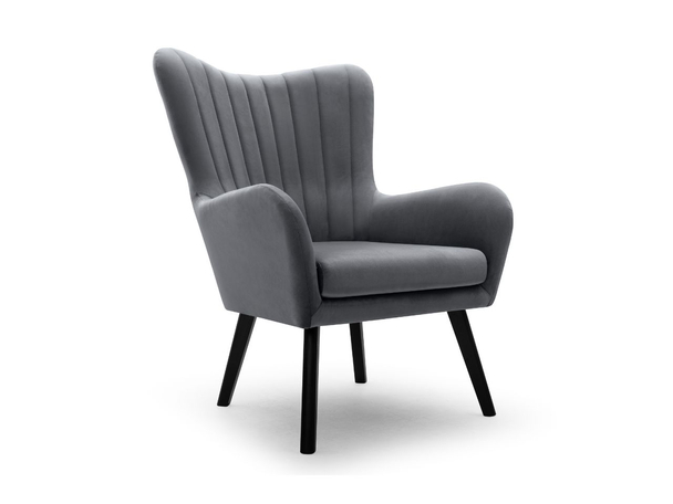 Fauteuil op poten Ceres Grafiet