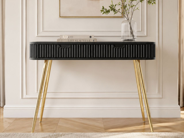 Kaptafel met lades Viva Zwart