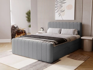 Boxspring met Opbergruimte 180x200 Osteno Donkergrijs