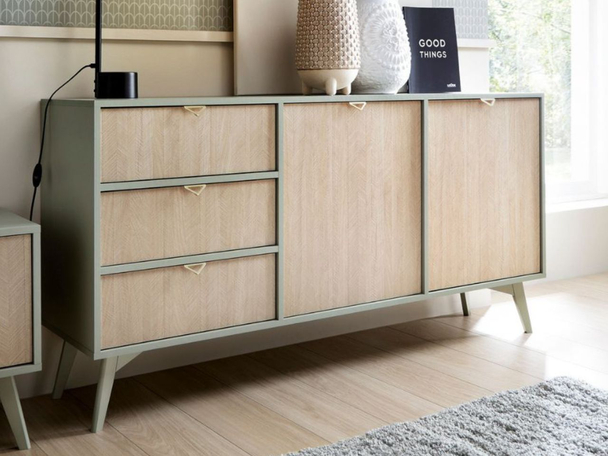 Dressoir met Deuren en Lades Modena Eucalyptus