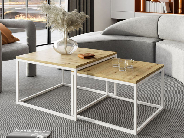 Salontafel op een frame Asumi Artisan Eik 40x46