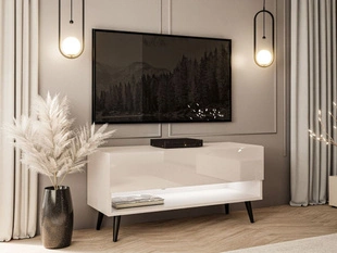 TV-meubel 90 cm voor de woonkamer met ledverlichting Aurelie Kashmir glans