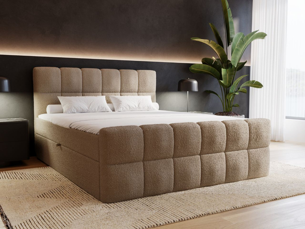 Boxspring met Opbergruimte 180x200 Alicante Bruin