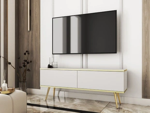TV-Meubel met Deuren 135 cm Diolo Wit