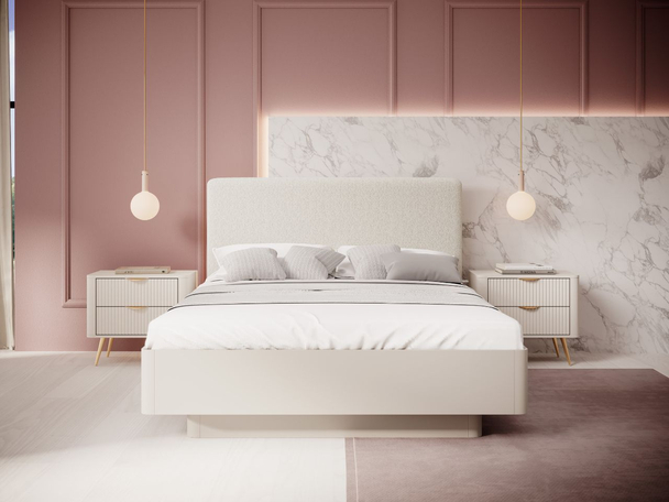 Houten bed met opbergruimte 160x200 Latina Beige