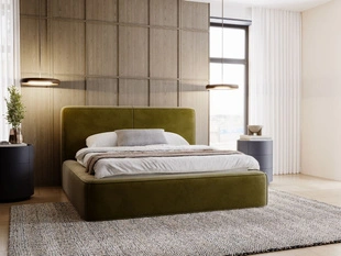 Bed met Opbergruimte en lattenbodem 140x200 Amaro Groen