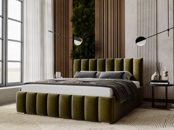 Bed met Opbergruimte en lattenbodem 160x200 Neos Groen